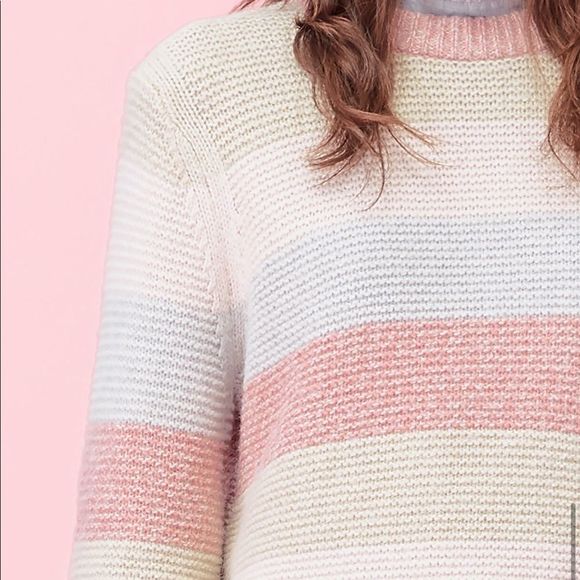 𝅺La Vie Rebecca Taylor Strip Merino Knit Sweater - Picture 3 of 10